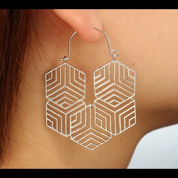 Lattice Boho Earrings - Picture 2 of 4